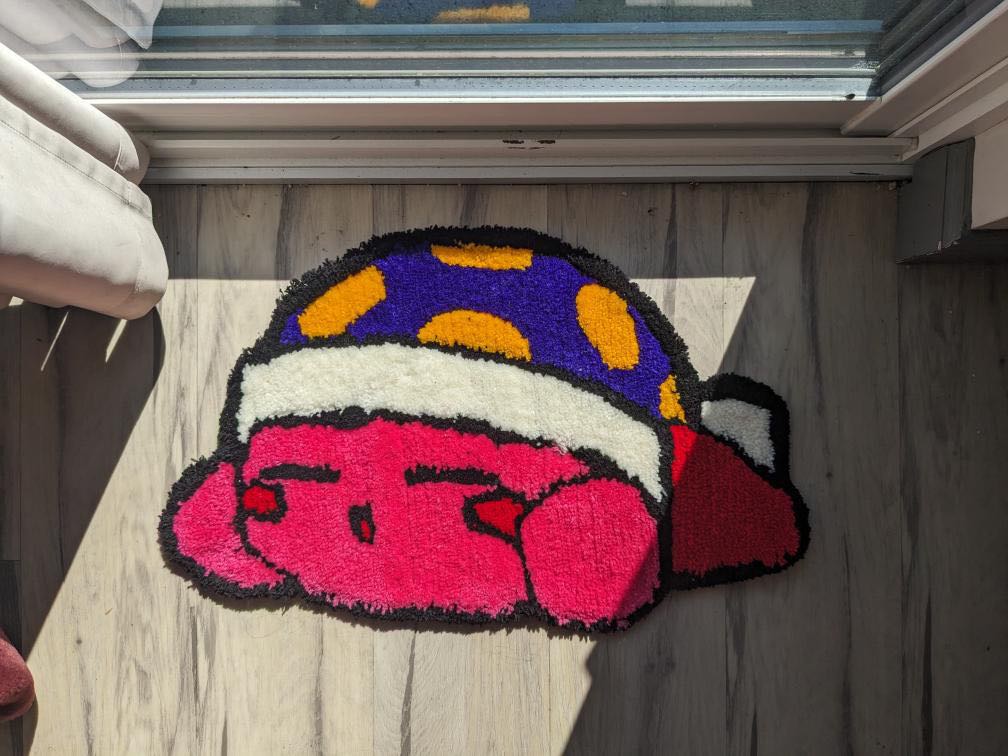 Sleepy Kirby Rug